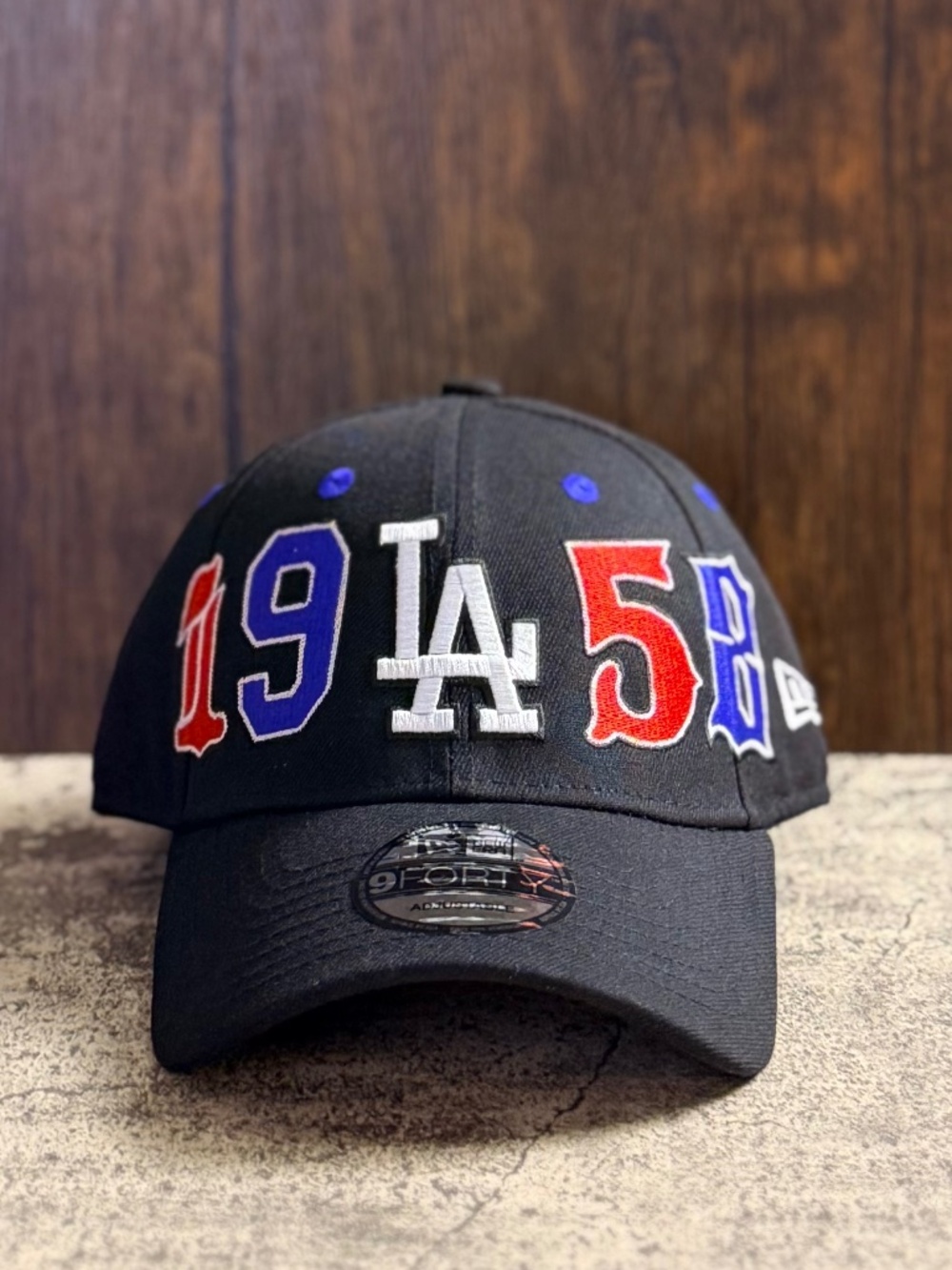 New Era Los Angeles Dodgers 1958 Black 9FORTY Snapback Adjustable OSFA
